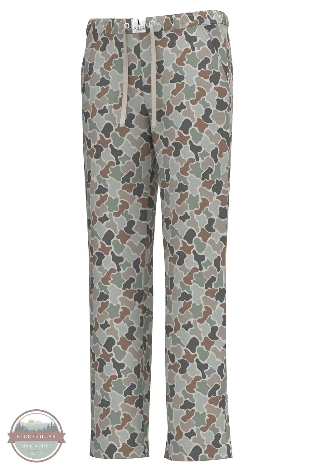 Local Girl Outfitters L5160016-FCF Local Girl Pajama Pants in Forest Camo Flora front view