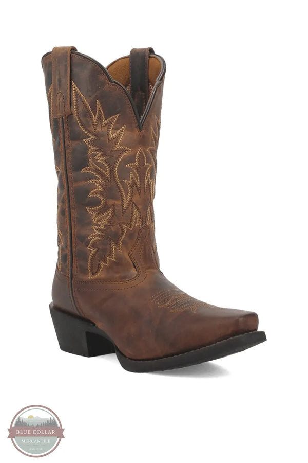 Laredo 51134 Malinda Distressed Tan Square Toe Western Boots main side view