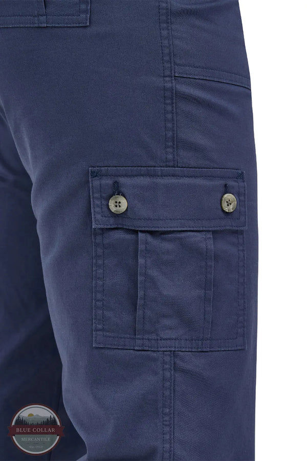 Lee 112361997 Ultra Lux Comfort Mid Rise Capri in Blue Mood Indigo side cargo pocket view