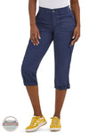 Lee 112361997 Ultra Lux Comfort Mid Rise Capri in Blue Mood Indigo front view