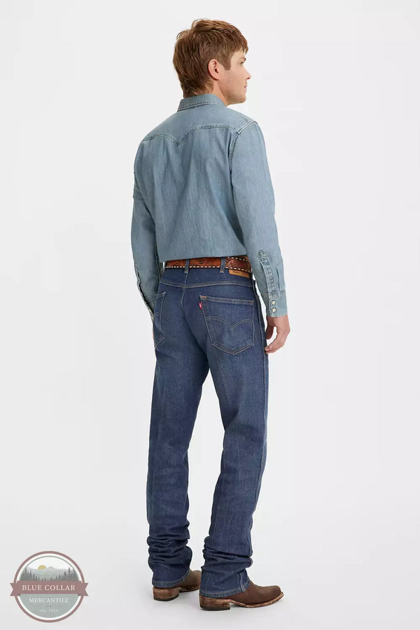 Levi's 37681-0006 Classic Western Fit Jean in So Lonesome Dark Authentic Wash Back View