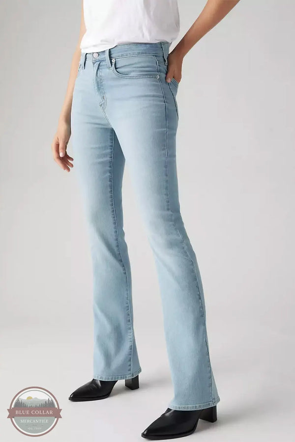 Levi's 725 High Rise Bootcut Women's Jean in Eternal Indigo on model front view