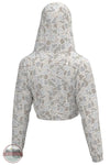 LG Velvet Fleece Cropped Hoodie in Forest Camo Saltwater back view