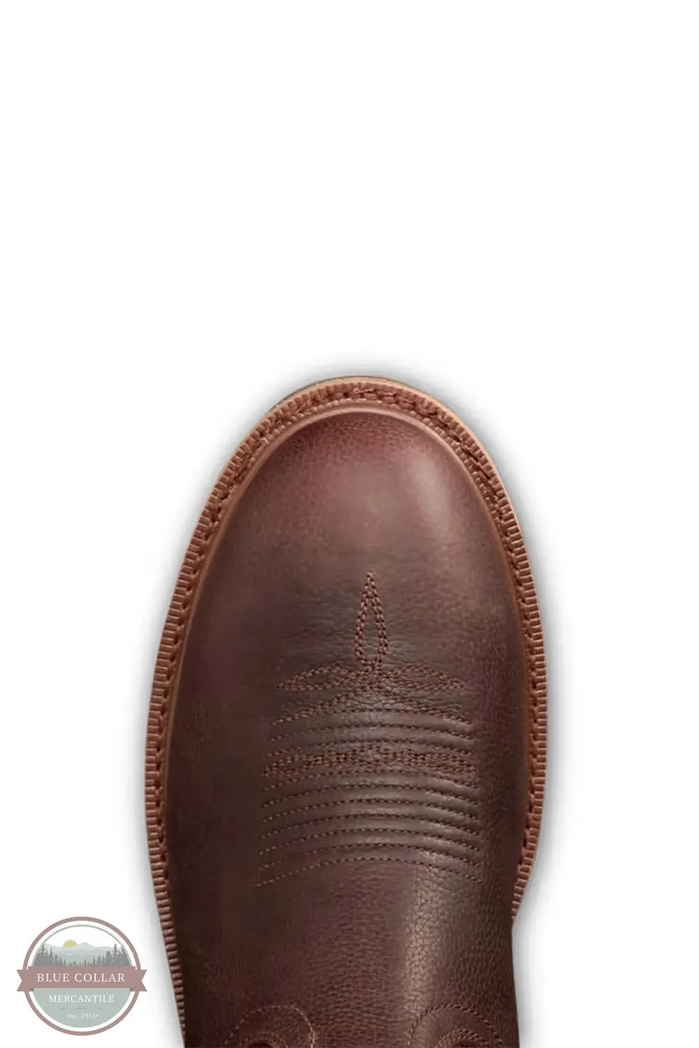 Tecovas M10111TBC Longhaul Waterproof Round Composite Toe Work Boot view to round toe detail