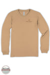 Simply Southern LS-BLESSED-BISQUE Ladies Simply Blessed Long Sleeve T-Shirt front view with pocket imprint