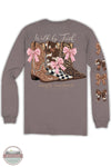 Simply Southern LS-FAITH-DRFTWD Ladies Walk By Faith Long Sleeve T-Shirt back imprint view