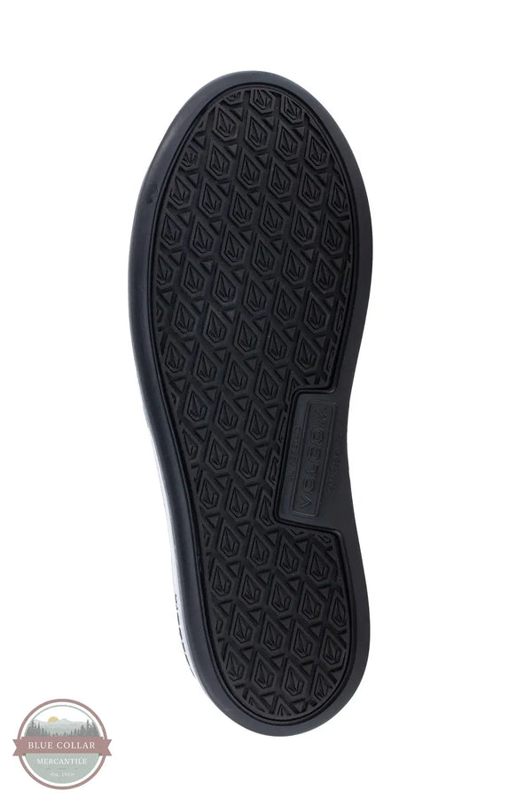 Volcom VM30802 Men's Chill Safety Toe Slip Resistant Work Sneakers in Black outersole view