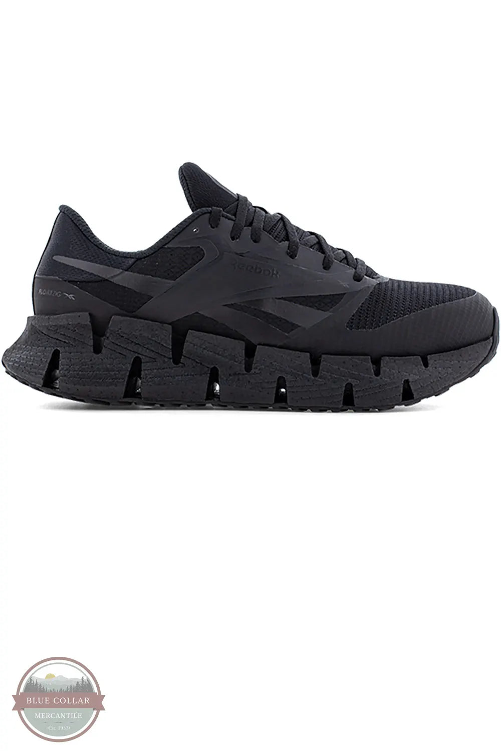 Reebok RB3030 Men's Floatzig Work Athletic Work Shoe Composite Toe in Black side view