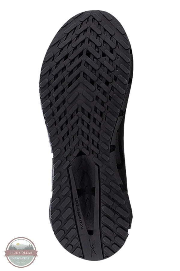 Reebok RB3030 Men's Floatzig Work Athletic Work Shoe Composite Toe in Black outersole view