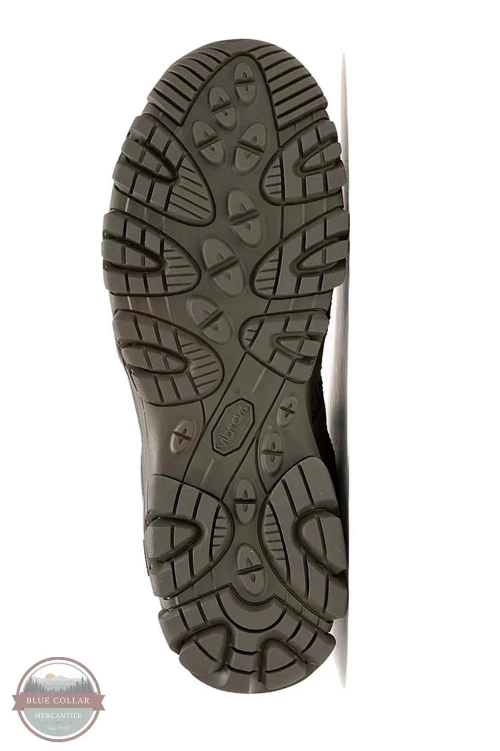 MERRELL J004113 Men's Moab 3 Mid Tactical Waterproof Hiking Boot in Dark Olive outer sole view