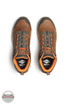 MERRELL J007901 Men's Moab Speed 2 Mid Waterproof Carbon Fiber Work Boot in Light Brown top birds eye view