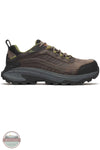MERRELL J007891 Men's Moab Speed 2 Waterproof Carbon Fiber Work Shoe in Dark Taupe side view