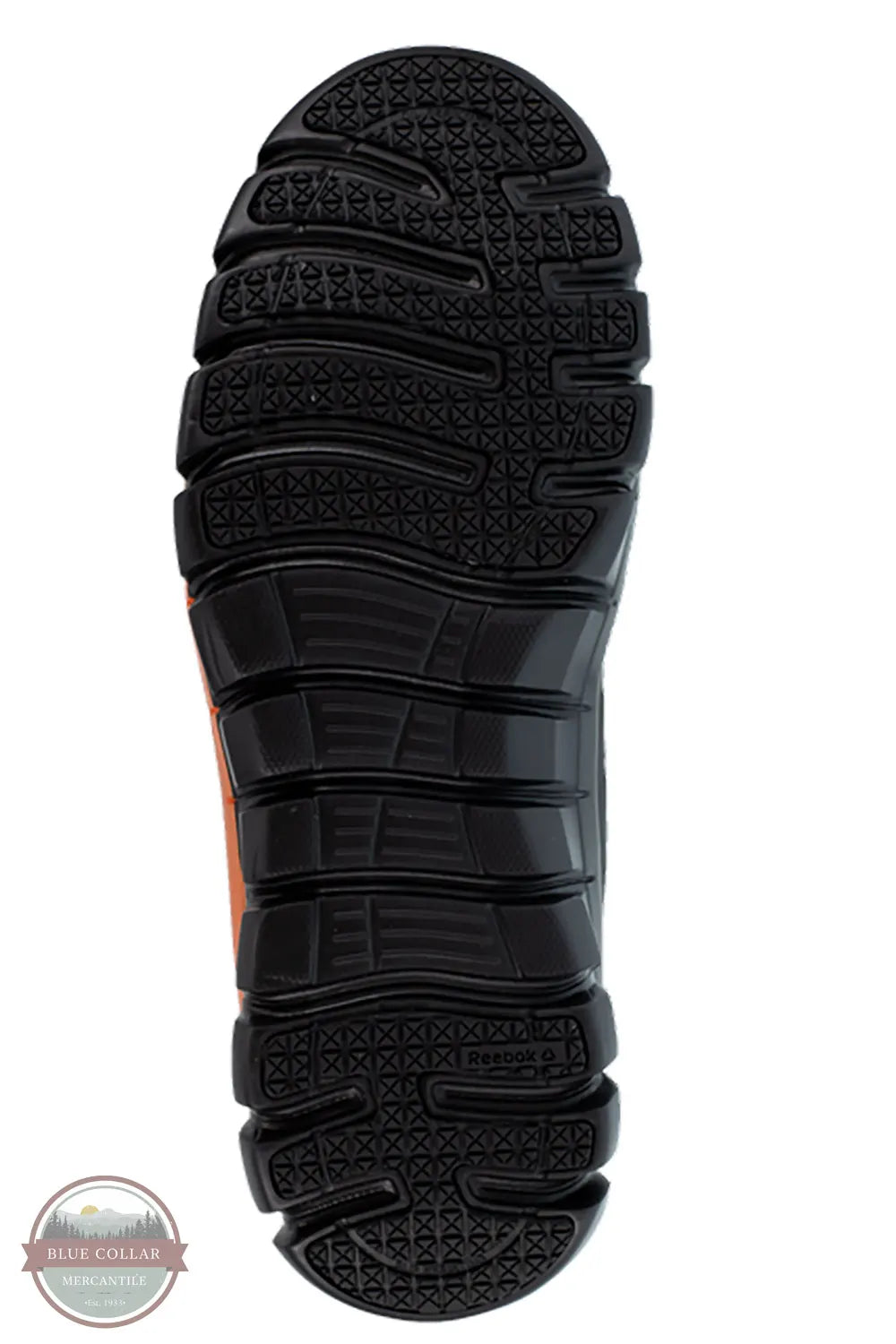 Reebok RB4050 Men's Sublite Cushion Work Athletic Shoe Composite Toe in Black outer sole view