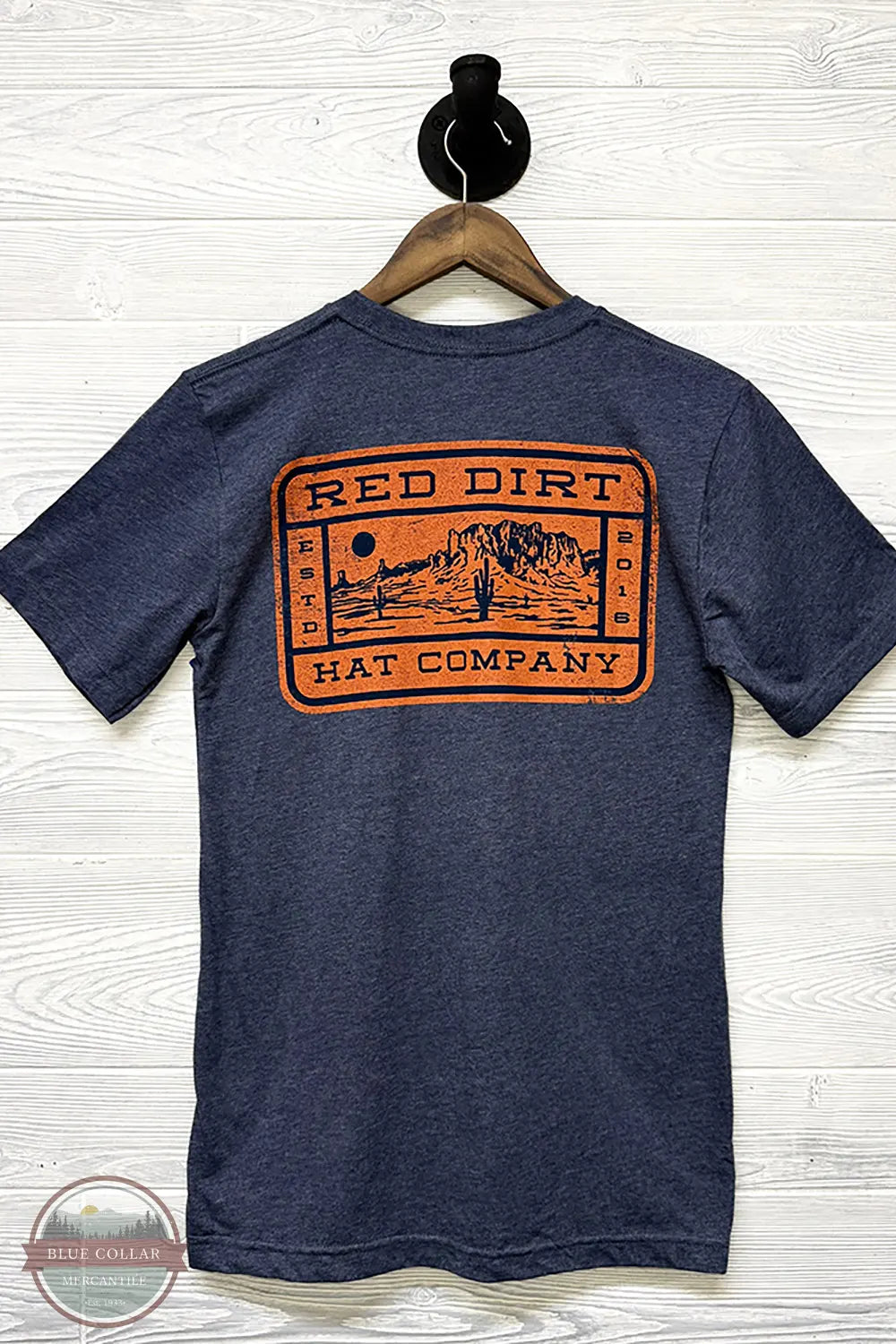 Red Dirt Hat Co. RDHC-T-166 Mesa Short Sleeve T-Shirt back view of shirt