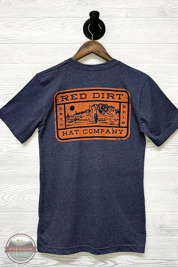 Red Dirt Hat Co. RDHC-T-166 Mesa Short Sleeve T-Shirt back view of shirt