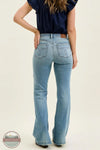 Judy Blue 82718REG Mid Rise Flare Jeans rear view