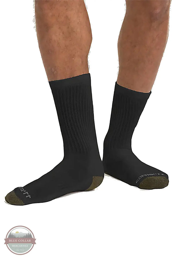 Carhartt SC1156M Midweight Crew Sock 6-Pack in Black