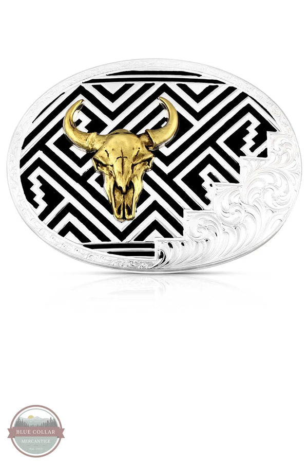 Montana Silversmiths 53200-1015 Desert Twilight Southwestern Belt Buckle with Buffalo Skull