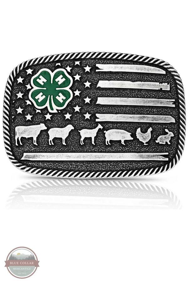 Montana Silversmiths A1049S 4-H Livestock Buckle