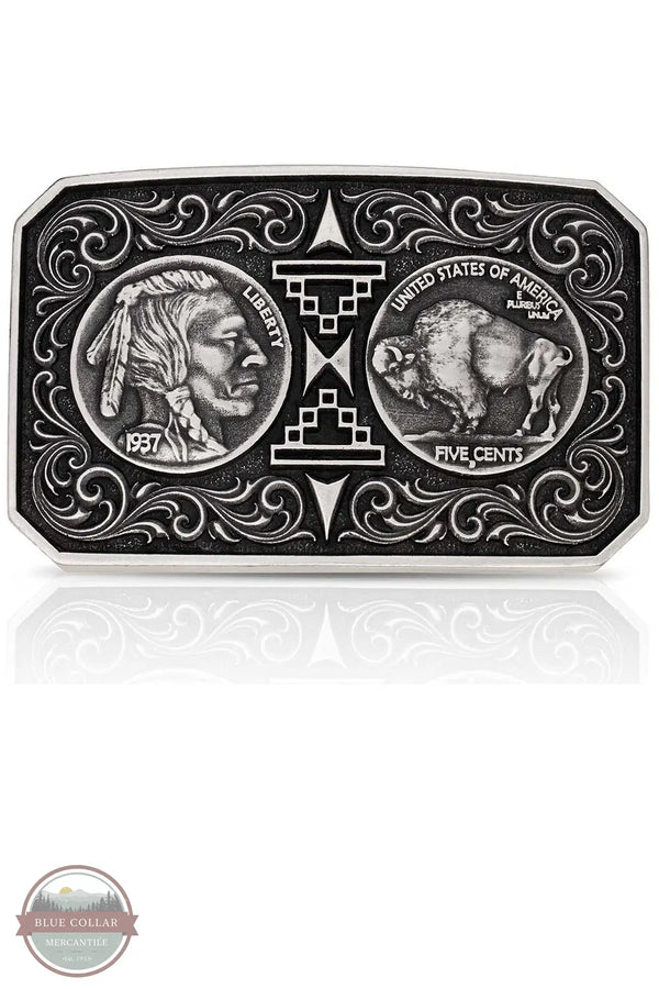 Montana Silversmiths A1055S Westward Way Belt Buckle