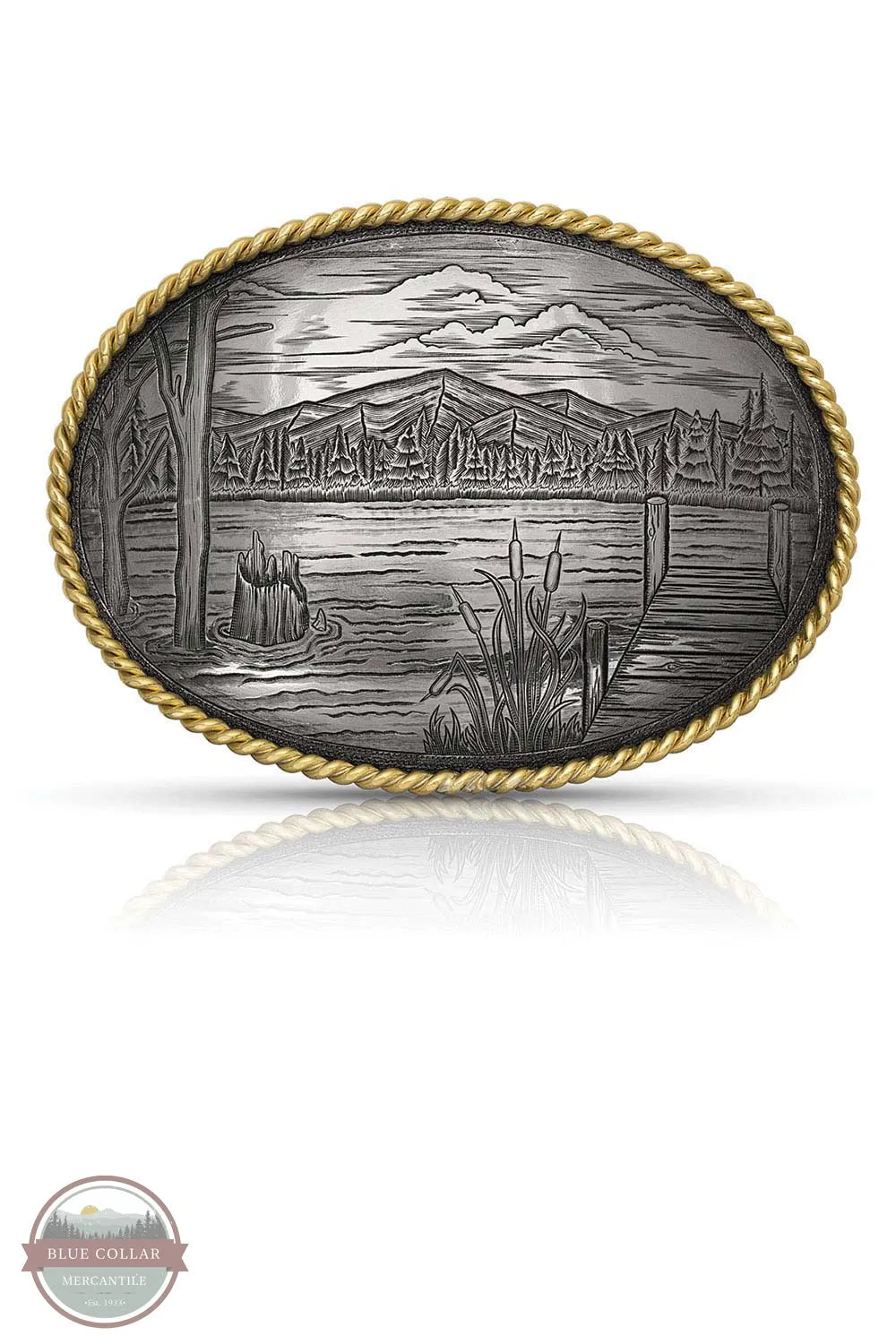 Montana Silversmiths G1259 On The Banks Belt Buckle