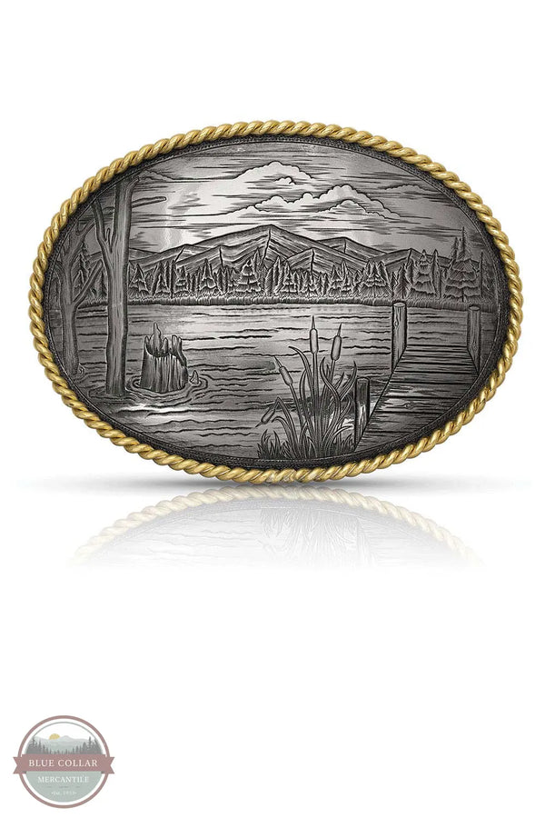 Montana Silversmiths G1259 On The Banks Belt Buckle