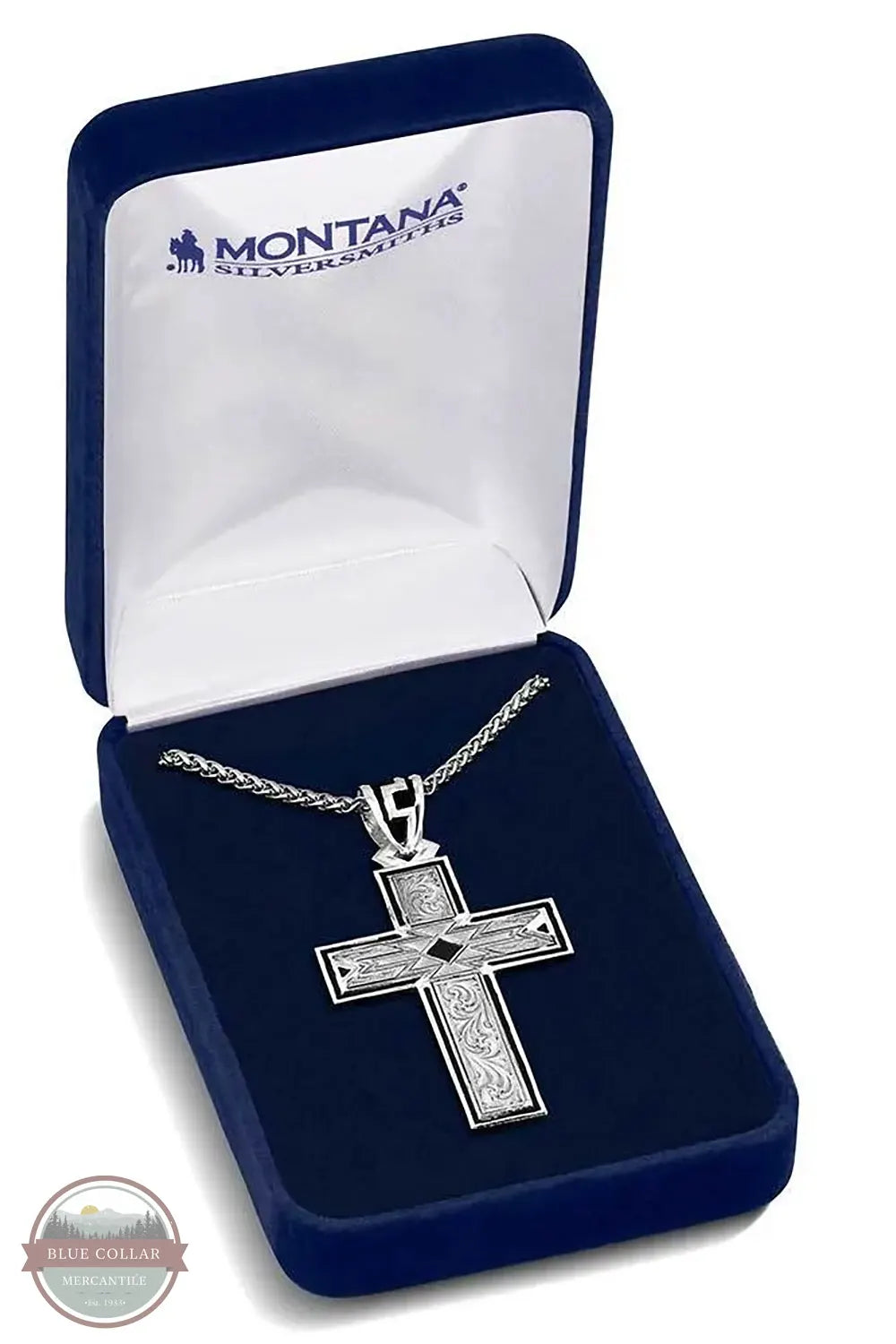 Montana Silversmiths NC6171 Southwest Horizon Cross Necklace in box