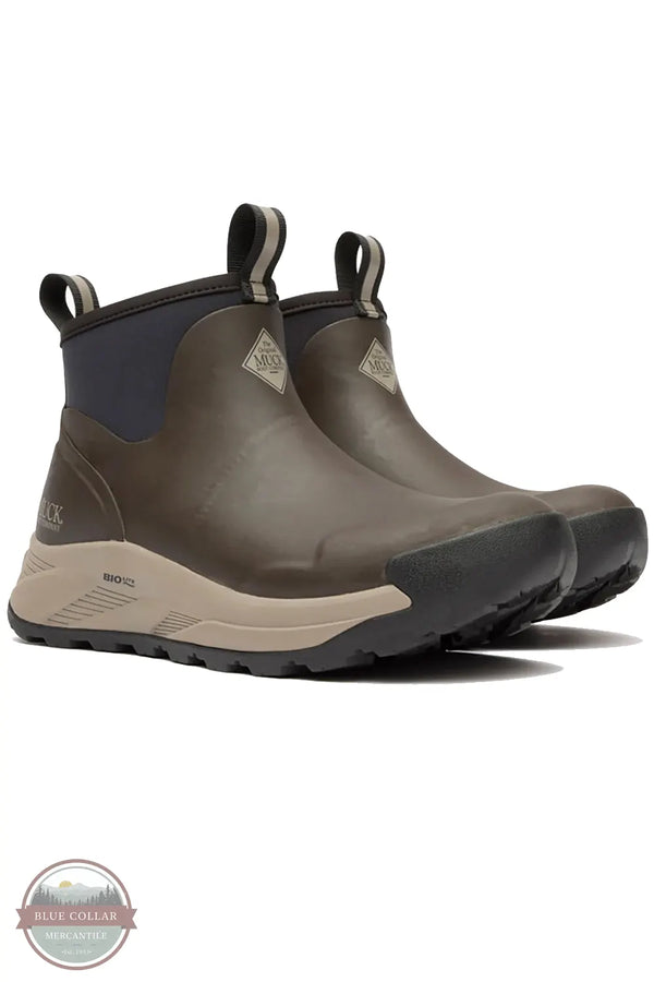 Muck Outmax Men's Outdoor Ankle Boot in Turkish Coffee Brown MOX6M90 pair shown 3/4 view front