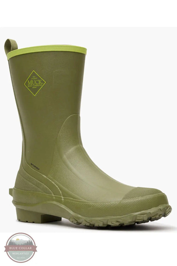 Muck Boots MRBMM300 Harvester Waterproof Mid Boots in Green, front