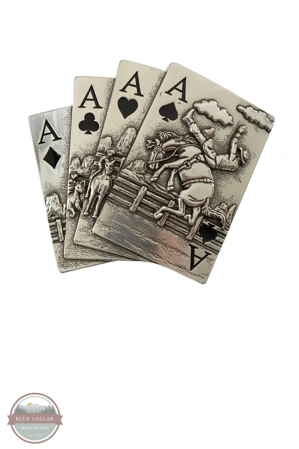 Blazzin' Roxx 37946 Aces Playing Card Belt Buckle