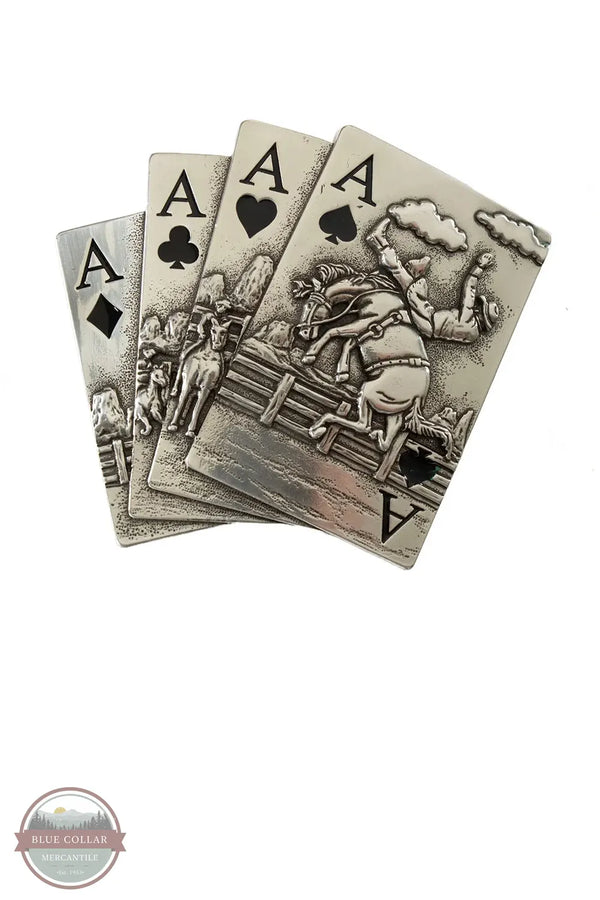 Blazzin' Roxx 37946 Aces Playing Card Belt Buckle