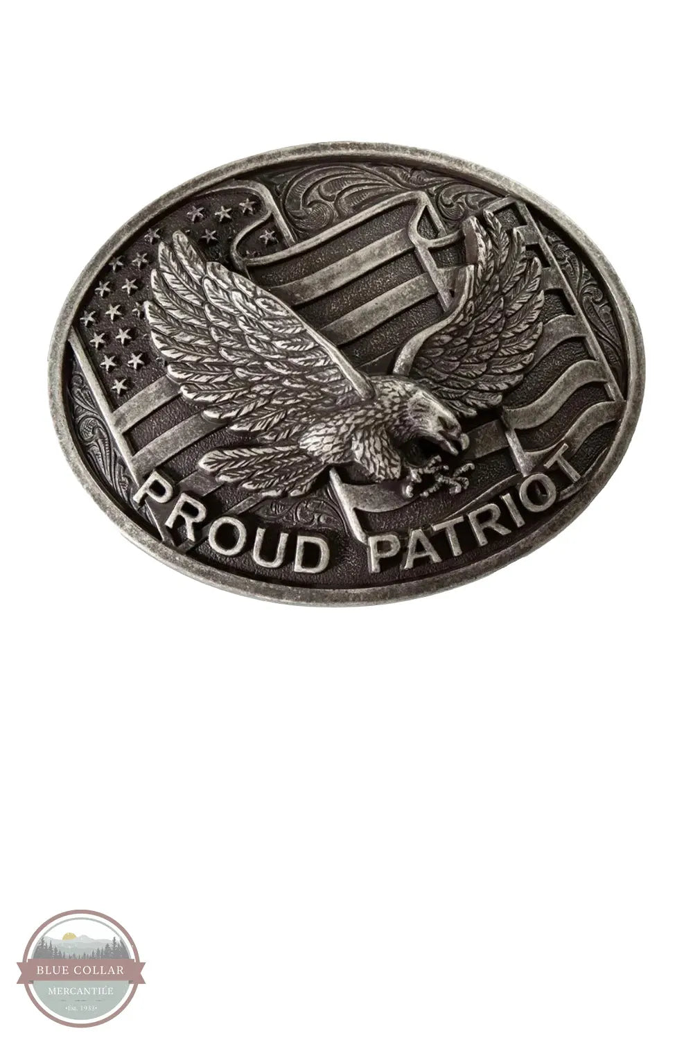 Nocona 37954 Proud Patriot Oval Belt Buckle