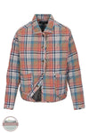 North River Apparel NRL8102 Timberline Quilted Plaid Short Jacket in bruschetta, front
