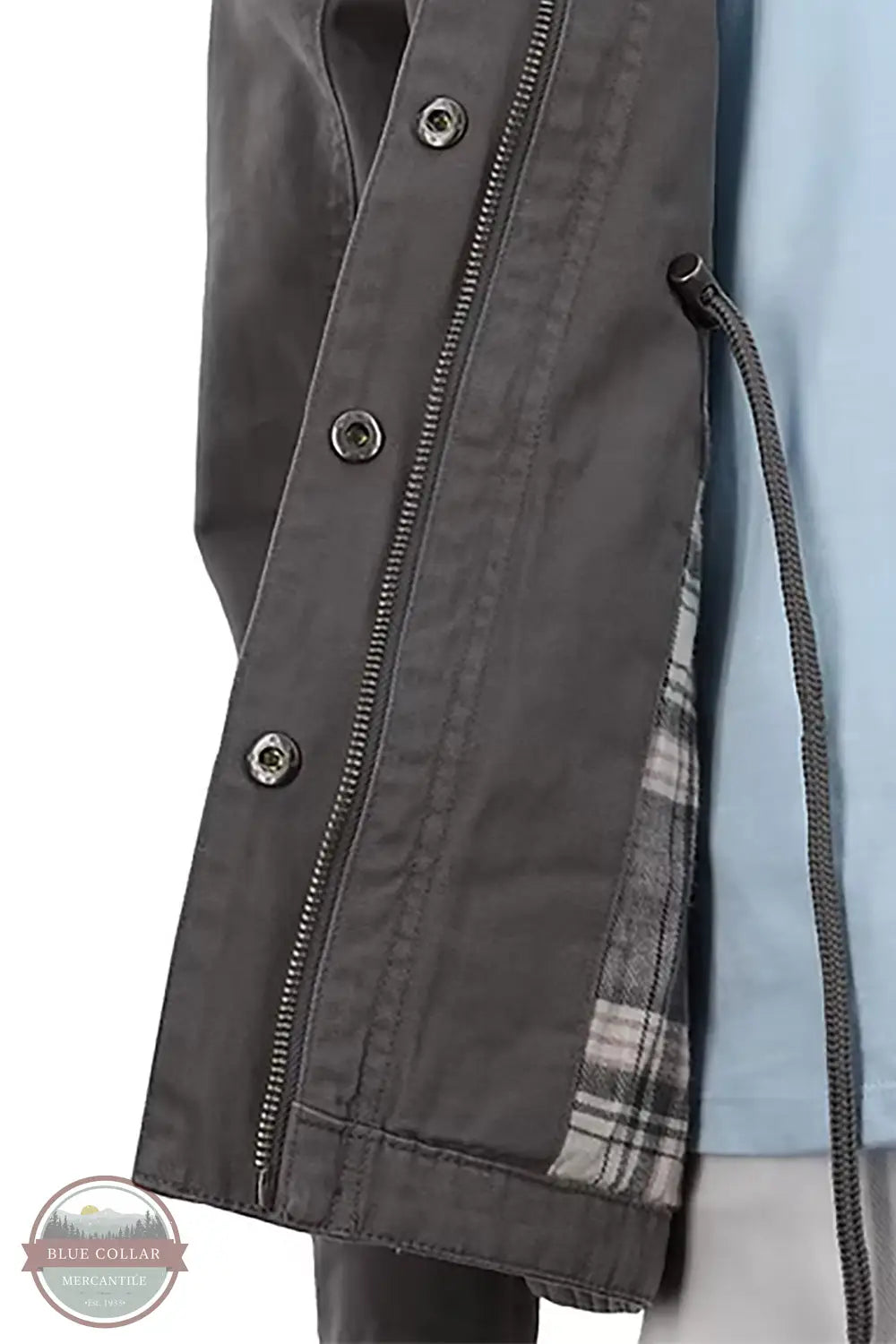 North River Apparel NRL8105 Essex Lined Jacket in gunmetal, inside