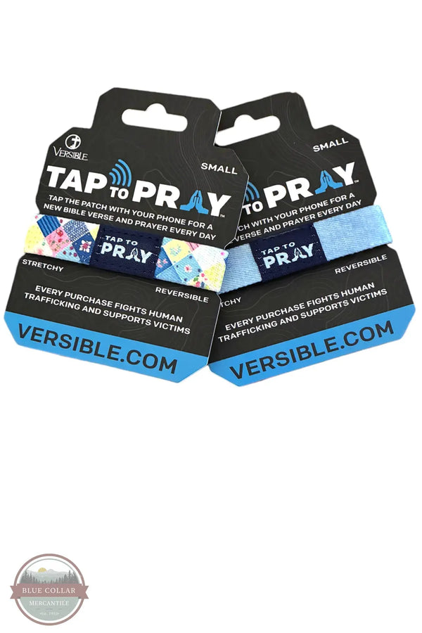 Versible's Patchwork - Love Like Jesus Tap To Pray Wristband packaging shown
