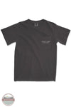 Big Buck Hunter in Pepper Grey - Short Sleeve Pocket T-Shirt by Hooked &amp; Loaded Outdoors, LLC front pocket view