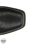 Justin GY2876 Rae 12" Western Boot in Midnight Black detailed view of square toe