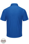 Red Kap SK90RB Men's Big &amp; Tall Short Sleeve Performance Knit Flex Series Pro Polo in Royal Blue back view