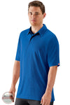 Red Kap SK90RB Men's Big &amp; Tall Short Sleeve Performance Knit Flex Series Pro Polo in Royal Blue on model