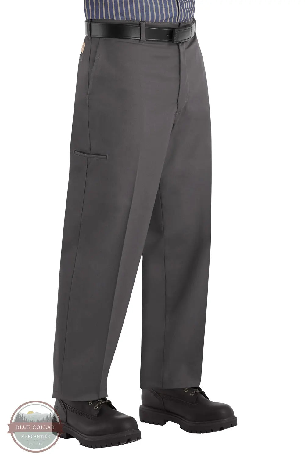 Red Kap PT2CCH Men's Cell Phone Pocket Pant in Charcoal on model