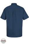 Red Kap SC64NV Men's Short Sleeve Cotton Contrast Dress Shirt back view