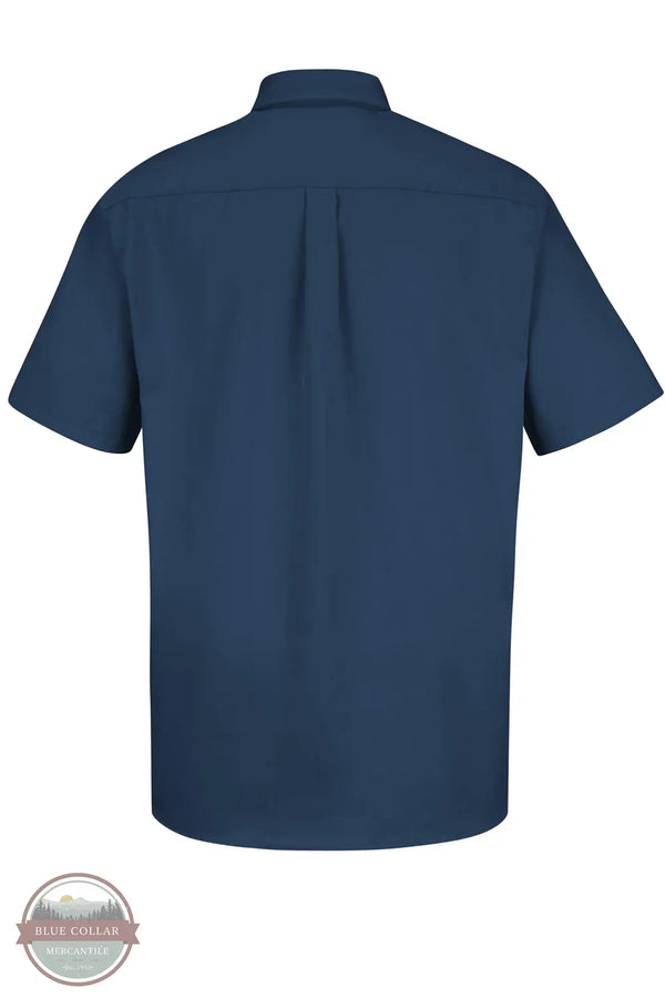 Red Kap SC64NV Men's Short Sleeve Cotton Contrast Dress Shirt back view