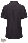 Red Kap SK91BK Women's Short Sleeve Performance Knit Flex Series Pro Polo in Black back view