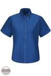 Red Kap SP81RB Women's Short Sleeve Poplin Dress Shirt in Royal Blue front view