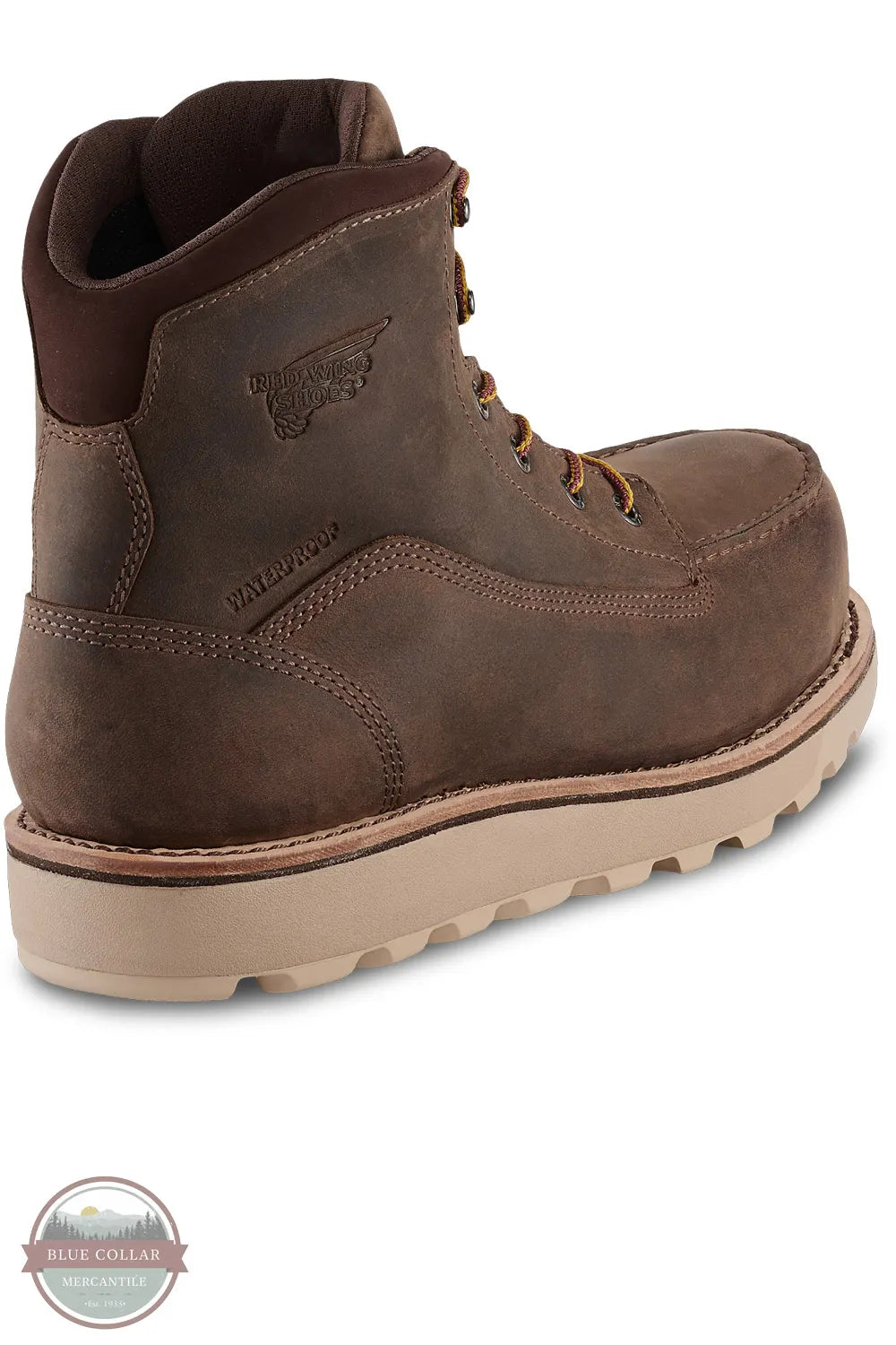 Red Wing 2440 Traction Tred Lite 6 Inch Waterproof Safety Toe Boot back heel view