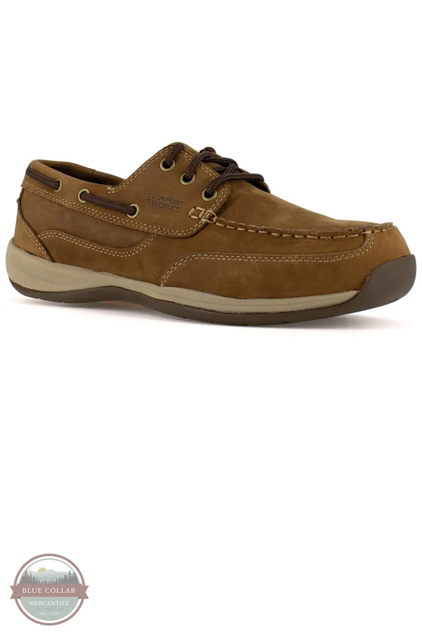 Rockport Works RK6736 Sailing Club Three Eye Tie Safety Toe Work Shoe MAIN IMAGE