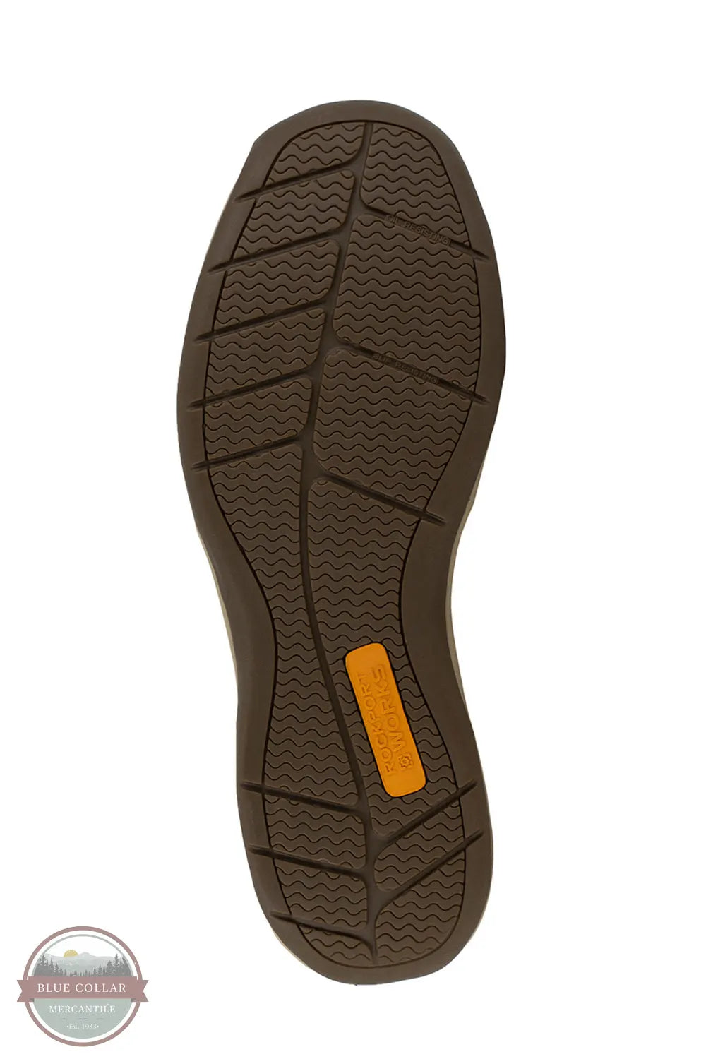 Rockport Works RK6736 Sailing Club Three Eye Tie Safety Toe Work Shoe sole view