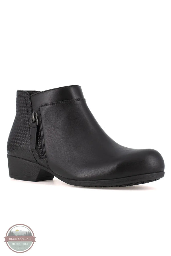 Rockport Works RK751 Black Carly Safety Toe Work Booties, outside