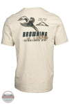 Browning Rooster T-Shirt in Bone back imprint view