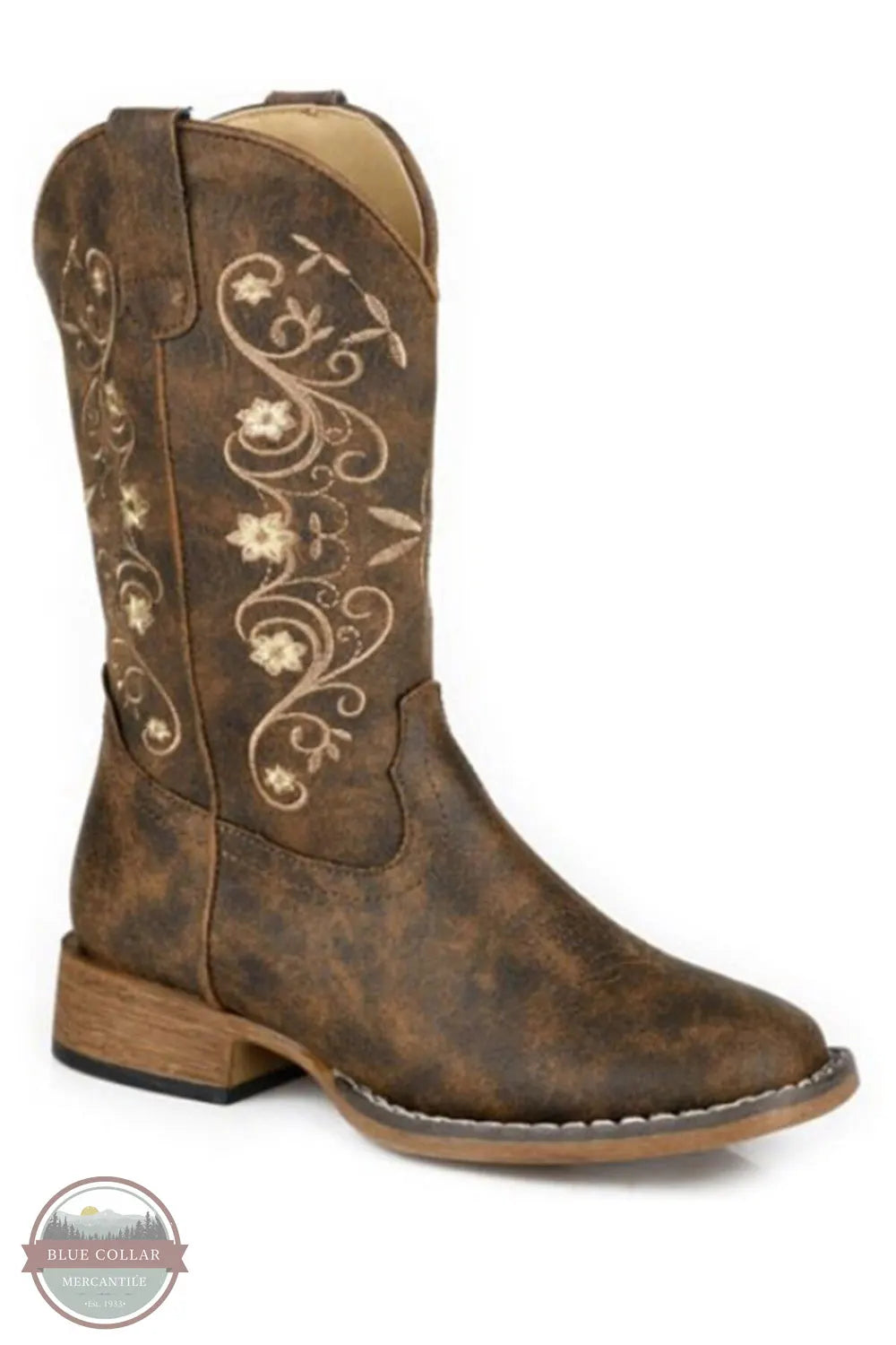 Roper 09-018-1903-3768 BR Bailey Youth Vintage Floral Western Boot